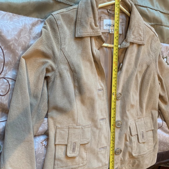 Cheroke Suede jacket, size small, light tan - Picture 7 of 9